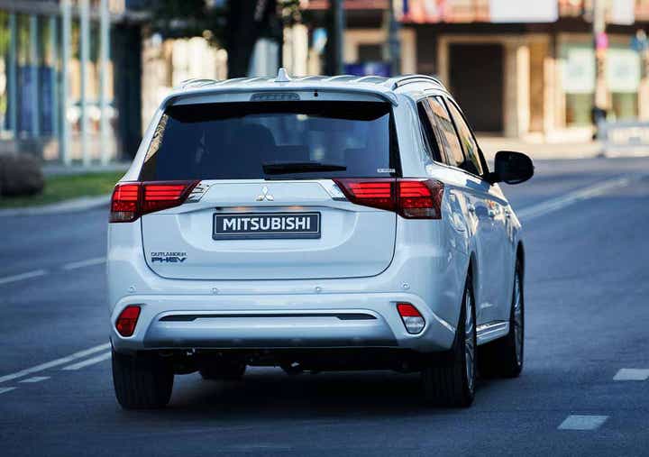 Outlander PHEV driving rear